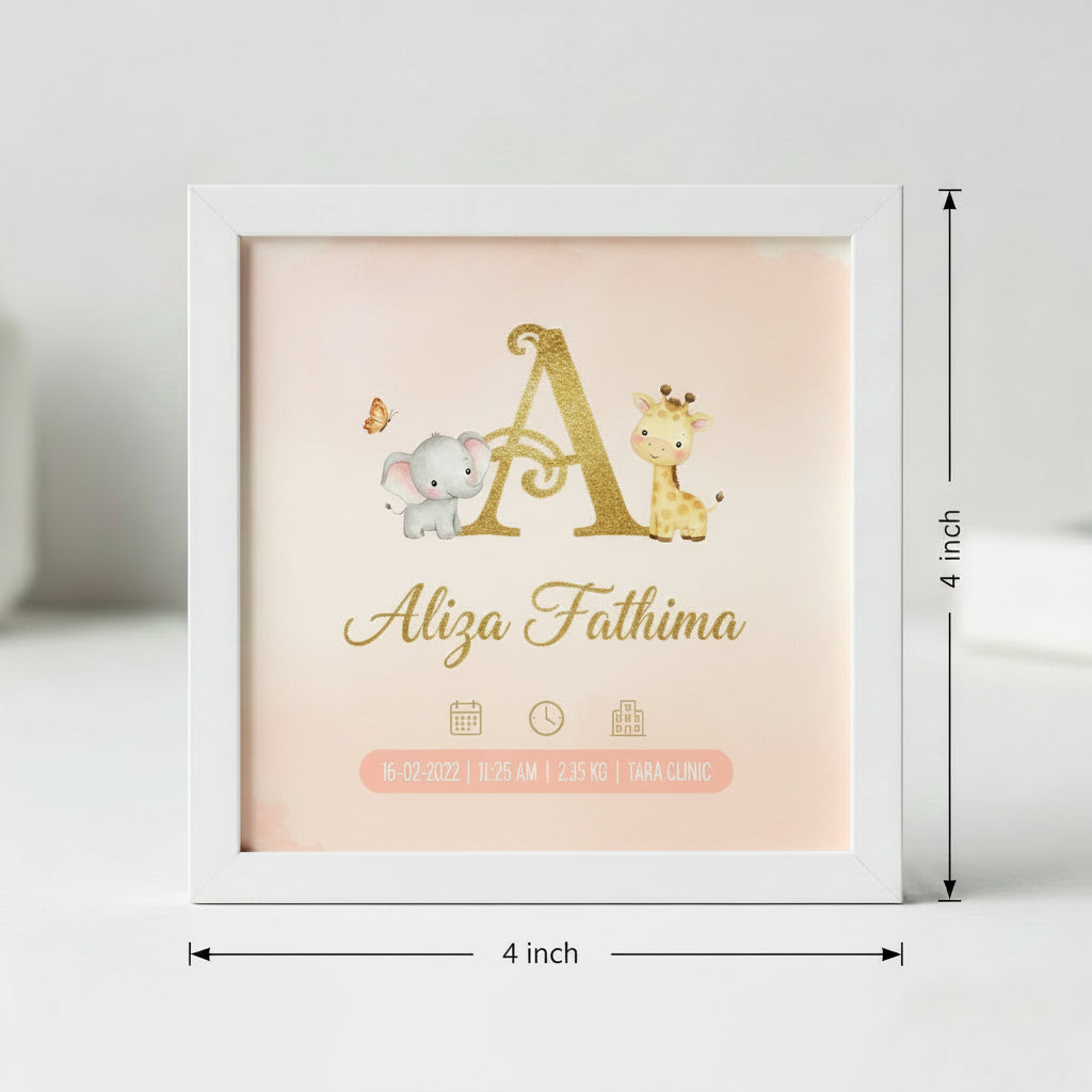 4 X 4 WHITE PHOTO FRAME