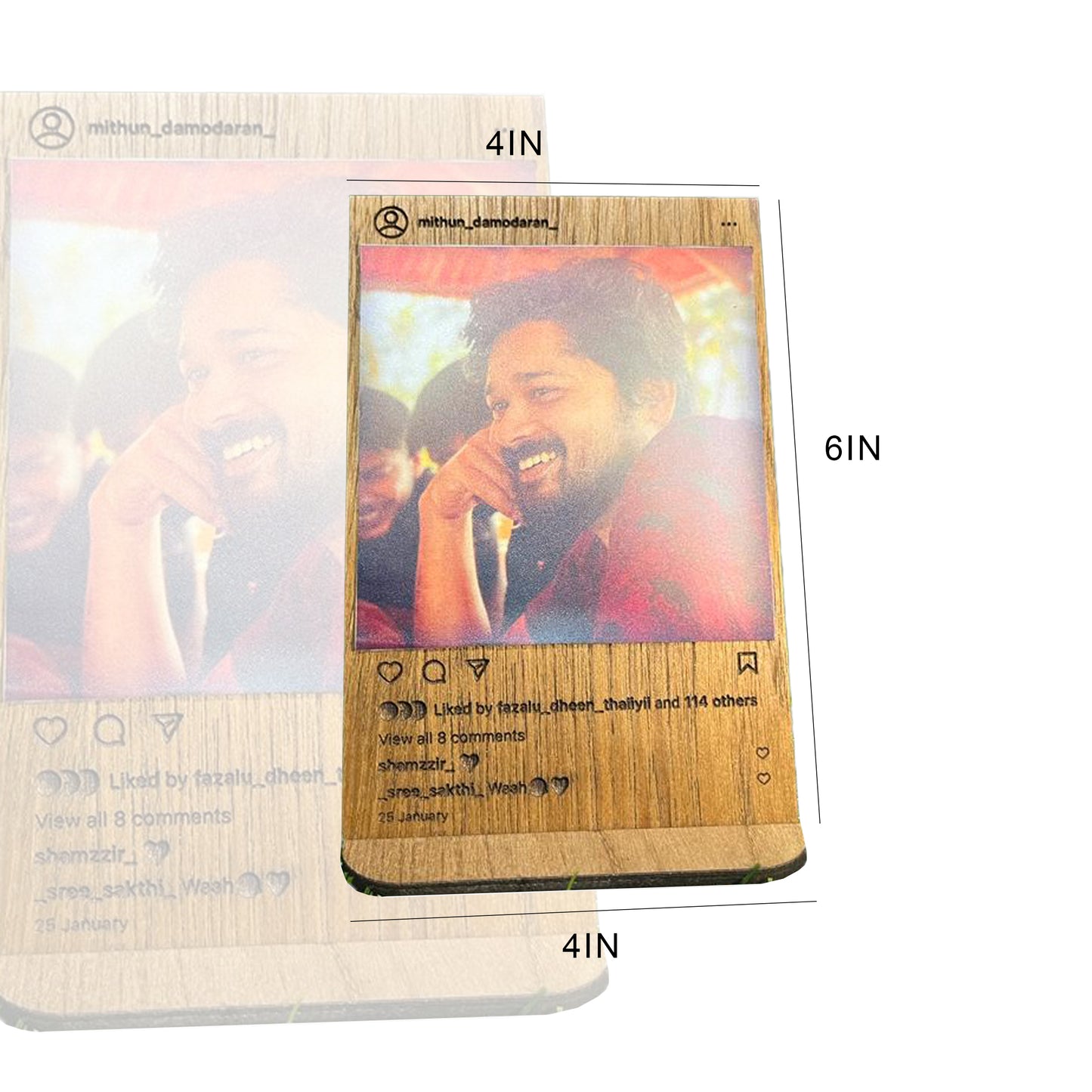 Vineer insta photo frame