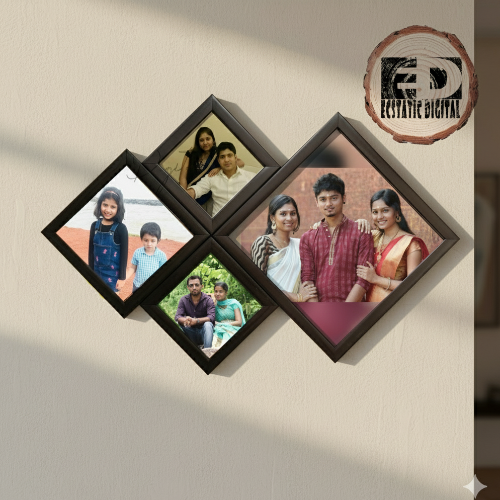Four picture Horizontal Collage Frame