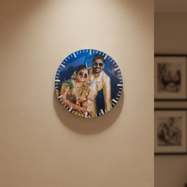 Acrylic photo clock