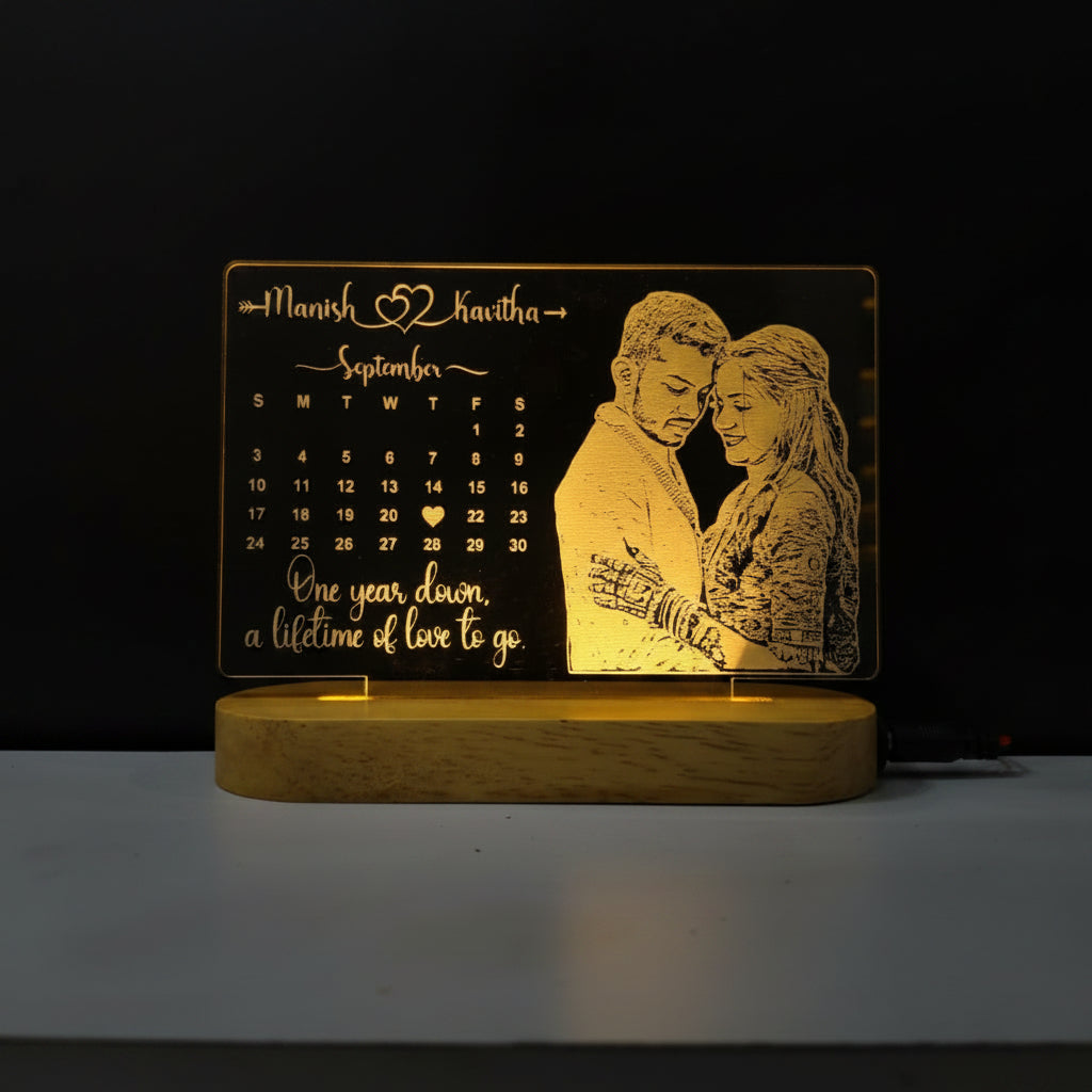 SPECIAL DATE ACRYLIC LED LAMP