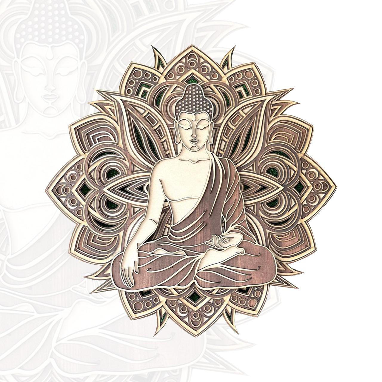 Multi Layer Buddha Mandala Art