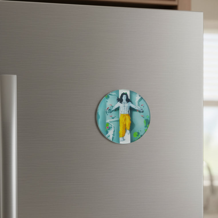 Round Acrylic Fridge Magnet