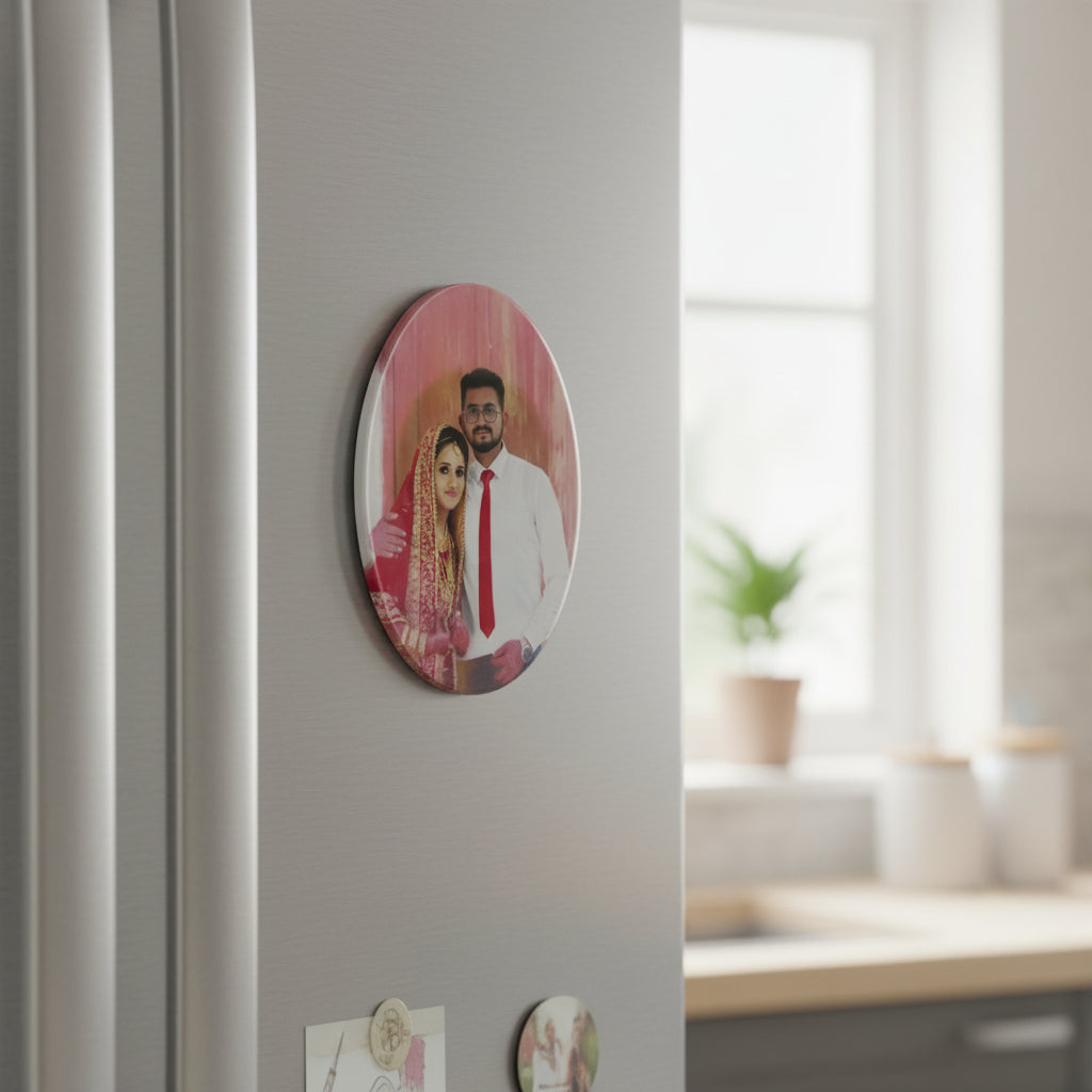 Oval acrylic Fridge Magnet