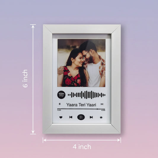 6 X 4 WHITE PHOTO FRAME