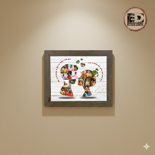 Couple Head Photo Frame