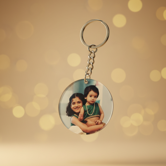 Photo Mirror Keychain