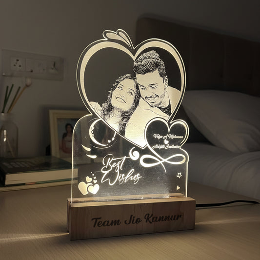 Acrylic Heart LED lamp