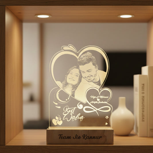 Acrylic Heart LED lamp