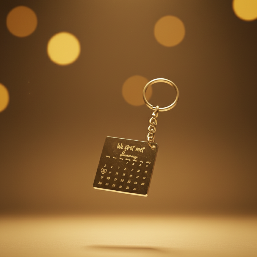 SS Square Keychain