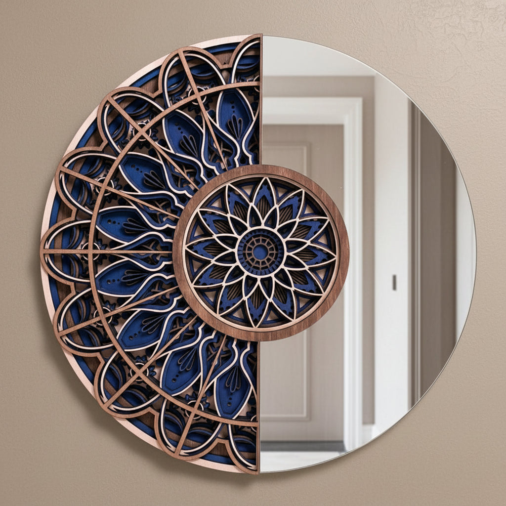 Multi Layer Mandala Half mirror