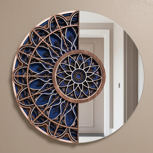 Multi Layer Mandala Half mirror