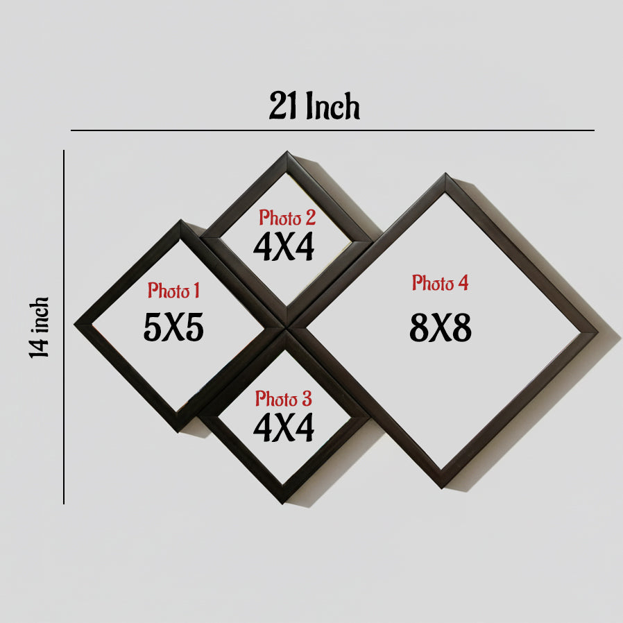 Four picture Horizontal Collage Frame